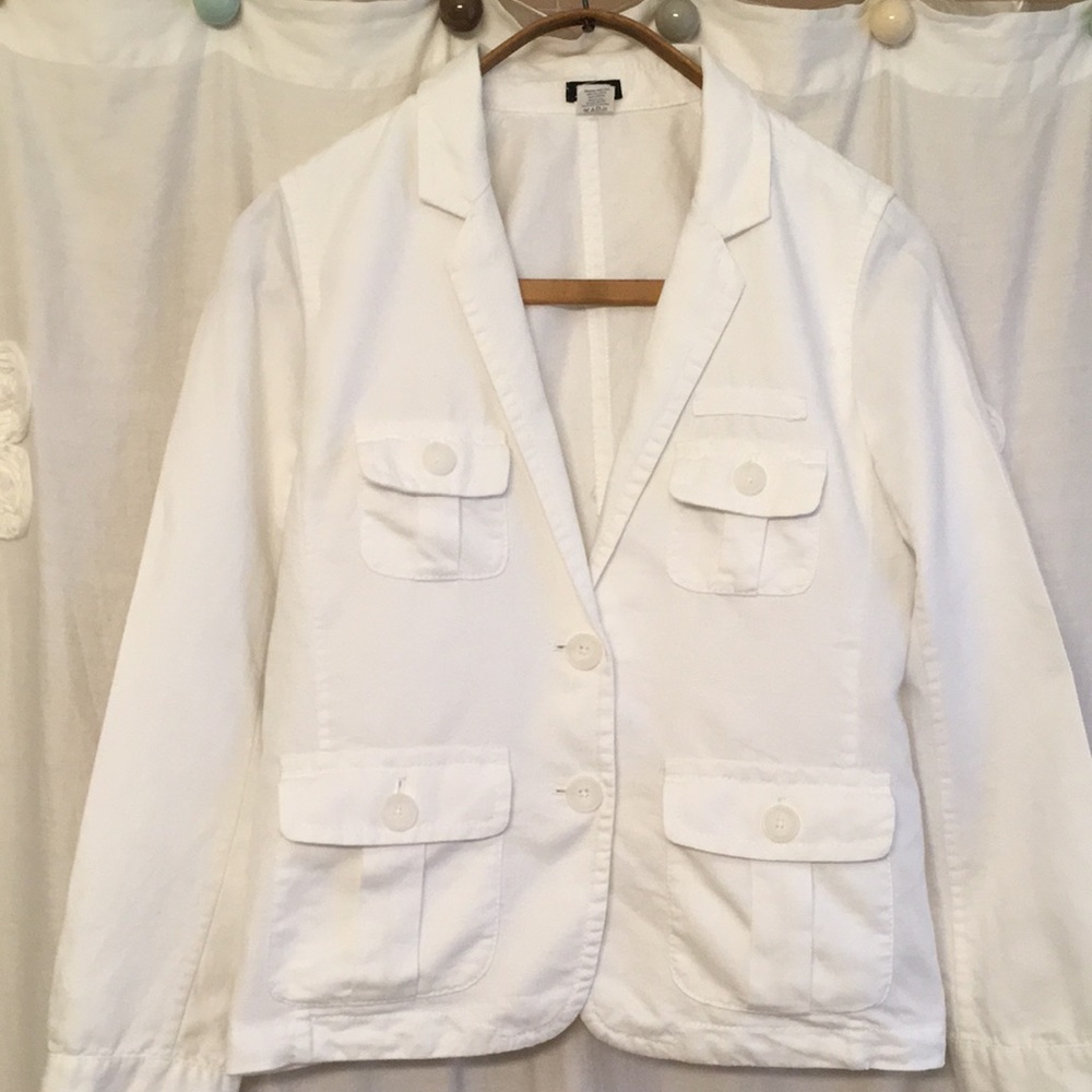 J. Crew Cotton Linen Blend Light Weight Jacket size 2